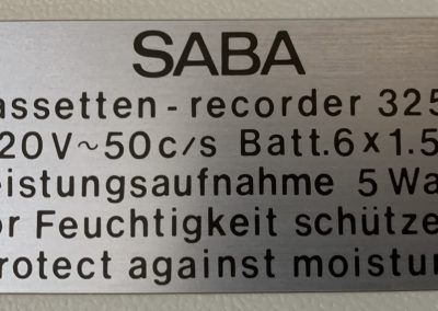 1972 Saba Casseten-Recorder CR 325H - IMG_5168